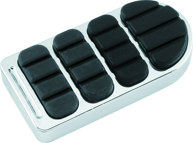Kuryakyn ISO Longhorn Brake Pedal Pad Chrome - 8044 For Harley Softail / Dyna / Screamin' / Fat 1984-2016