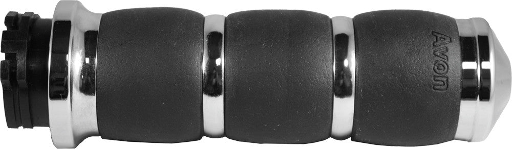Avon 40-4332C AIR-93 VELVET AIR GRIPS W/CABLE THROTTLE CHROME