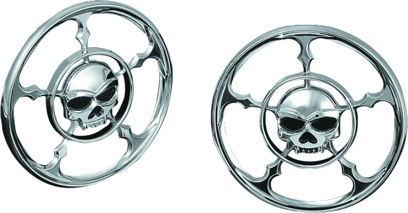 Kuryakyn 3787 Zombie Speaker Grills Chrome
