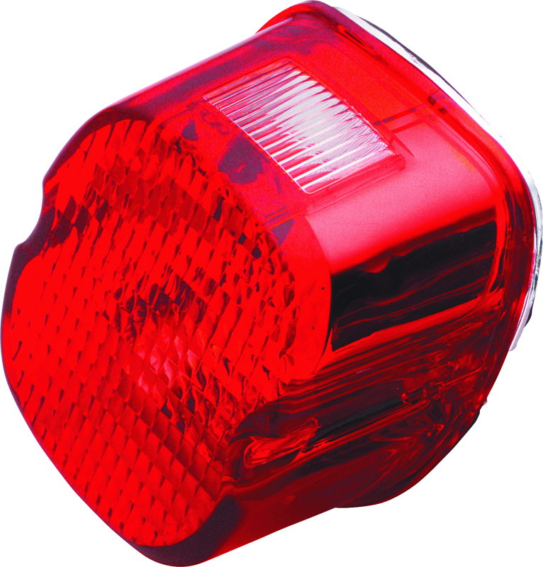 Bikers Choice 489908 99-03 Big Twin & XL Red Laydown Taillight With Top License Light