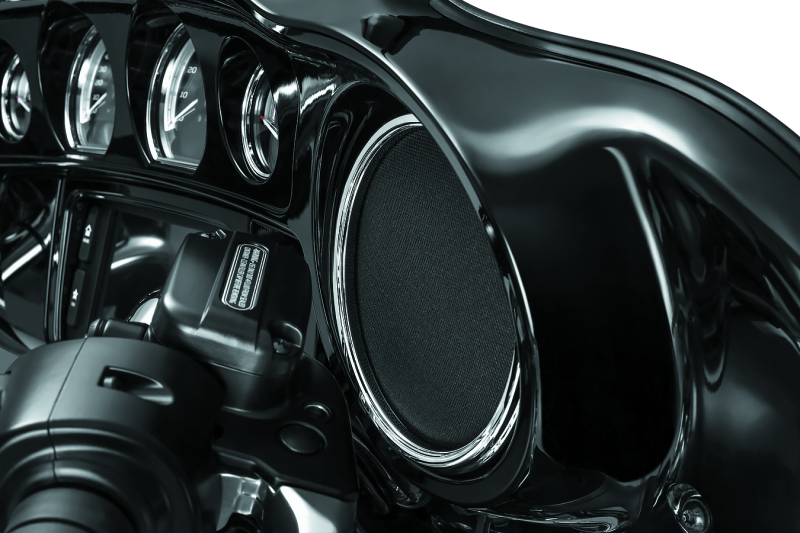 Kuryakyn 7377 Corona Speaker Grills Chrome