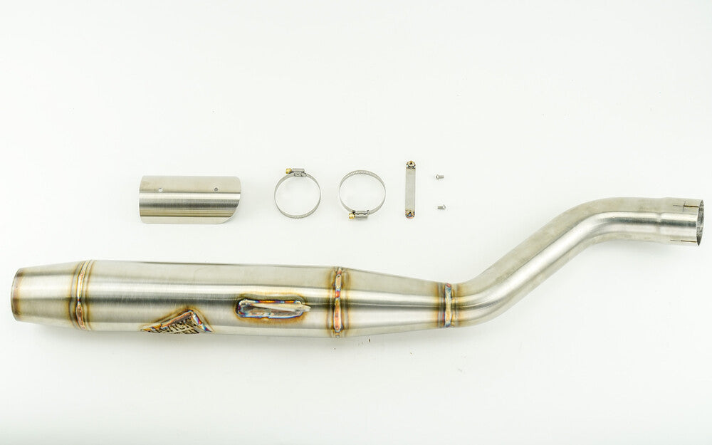 Sawicki PAN America Slip-ON Cannon Brushed SS For Harley Pan America 2021-2022