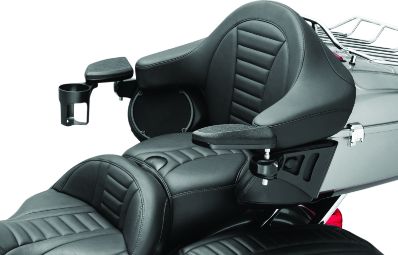 Kuryakyn Passenger Armrest & Tri Glide Black - 8700 For Harley Touring 2014-2021