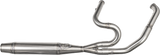Sawicki 2IN1 Twin CAM FLT MID Length Pipe Brushed SS For Harley Touring 1995-2016