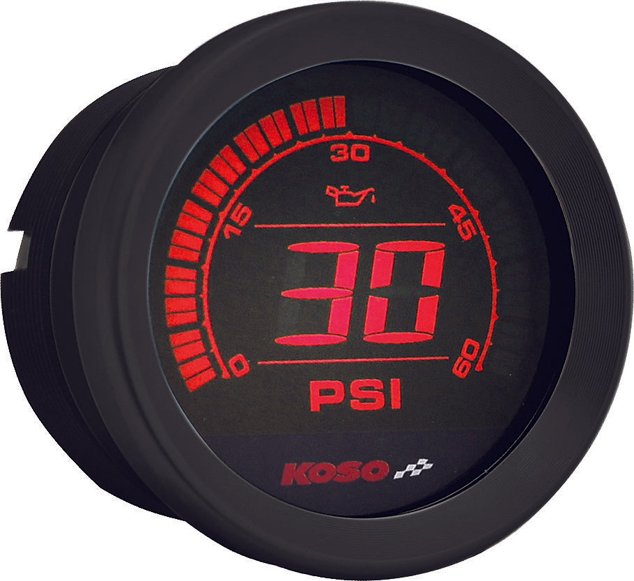 Koso North America 27-5795 BA050903 DIGITAL GAUGE CLUSTER BLACK BEZEL 04-13 FLHT AND FLTR