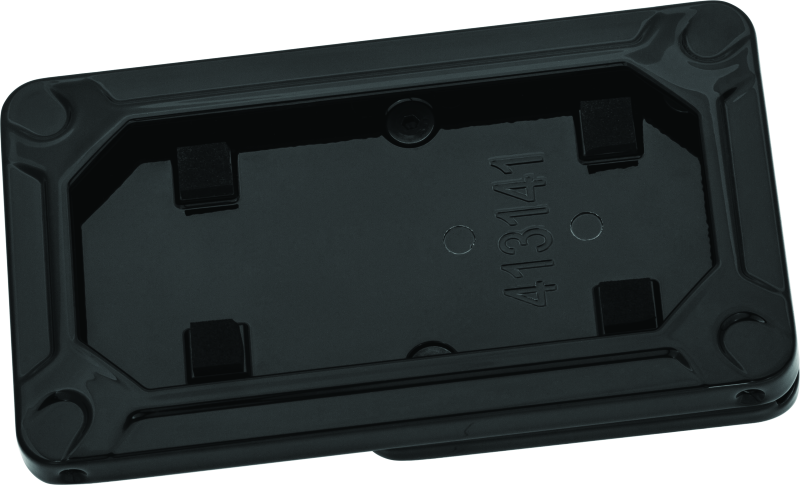 Kuryakyn 3142 Nova Side Mount License Plate Frame Gloss Black