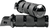 Performance Machine 0035-1247M-B Footpegs XLS Rider - Black Ano