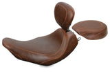 Mustang Motorcycle Mustang Rd King, Str Glide, Eagle Wide Tripper Solo Seat Brown - 76721 For Harley Touring 1997-2021