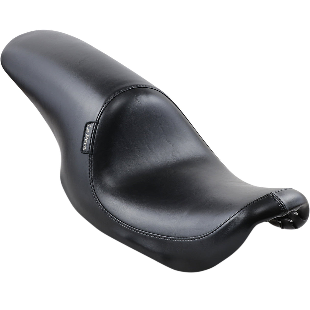 LePera Silhouette Up-Front Seat Full-Length Smooth Black - LNU-861 For Harley Dyna 1996-2003