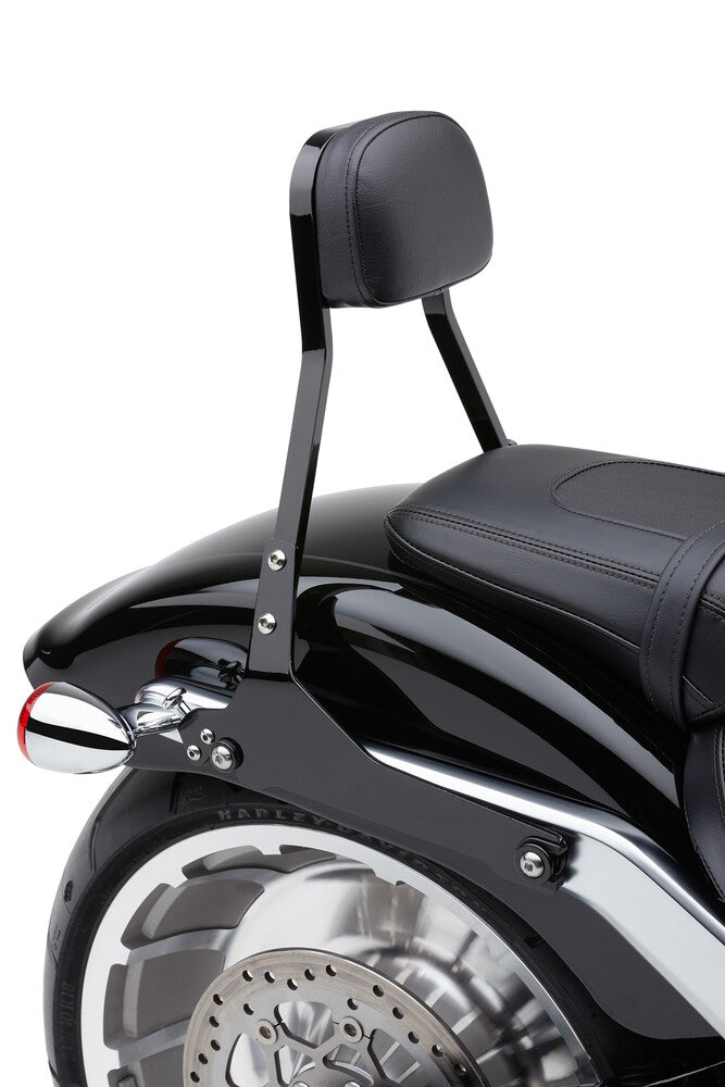 Cobra Detachable Backrest Round Black - 602-2011B For Harley Softail Sport Glide 2018-2021