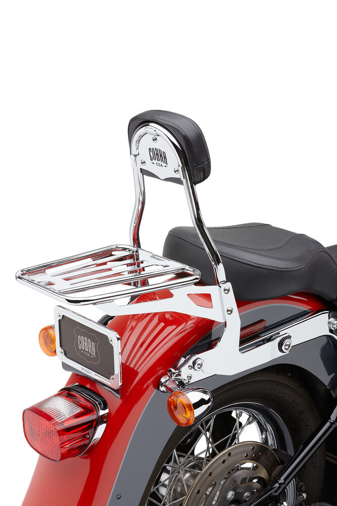 Cobra Removeable Luggage Rack Chrm #602-2001/2004/2005/2006 - 602-3500 For Harley Softail 2018-2022