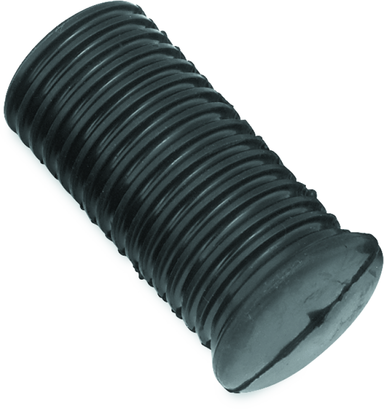 Bikers Choice 52-85 Replacement Rider Peg Rubbers Black Rubber Large Replaces H-D 50940-52T - 490351 For Harley Dyna 1958-1984