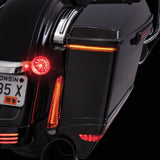 Ciro Bag Blades® Accent Lights Red Turn Signals Smoke Lens - 40042 For Harley Touring 2014-2024