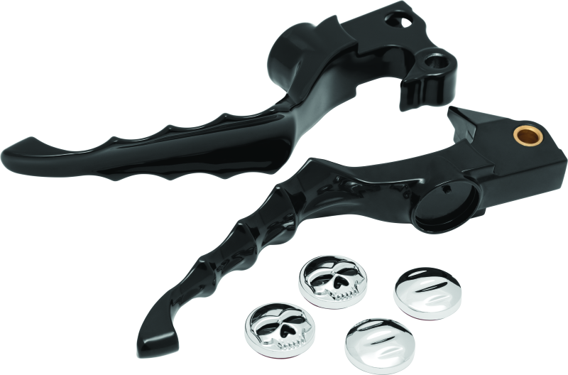 Kuryakyn Zombie Levers Gloss Black - 1092 For Harley Sportster 2004-2013