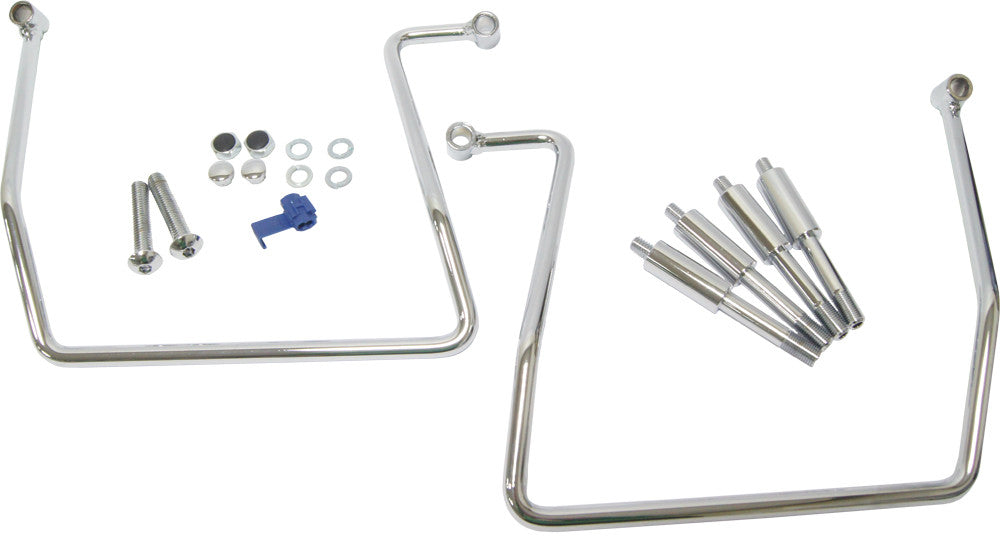 Harddrive Saddlebag Supports Chrome FXD - 05-205A For Harley Dyna 1993-2010