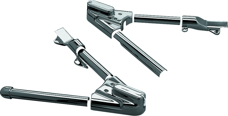 Kuryakyn 8256 Swingarm Cover Kit - Unlighted 00-07 Softail Models Chrome