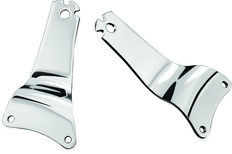 Kuryakyn Fixed Mounts For Multi-Purpose Backrest Chrome - 1666 For Harley Touring 2009-2013
