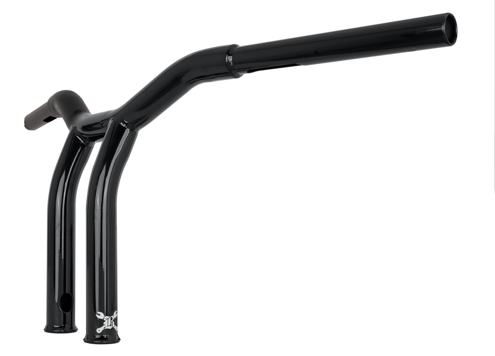Burly Brand 750-05884 B12-6051B DOMINATOR RAKED BAR 10" 1.25" GLOSS BLACK