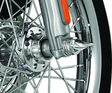 Kuryakyn 1219 Twisted Axle Caps Chrome