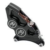 Performance Machine Caliper 137x4B Right 11.5in Contrast Cut - 0053-2916-BM For Harley Motorcycles 1984-1999