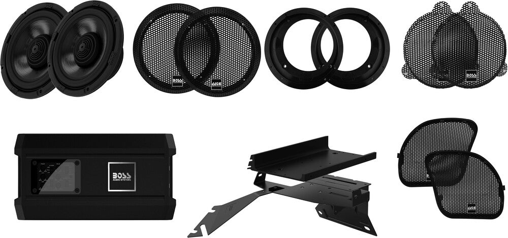 Boss Audio 63-8160 BHD3F FRONT AUDIO KIT `98-24 FLH FLTR