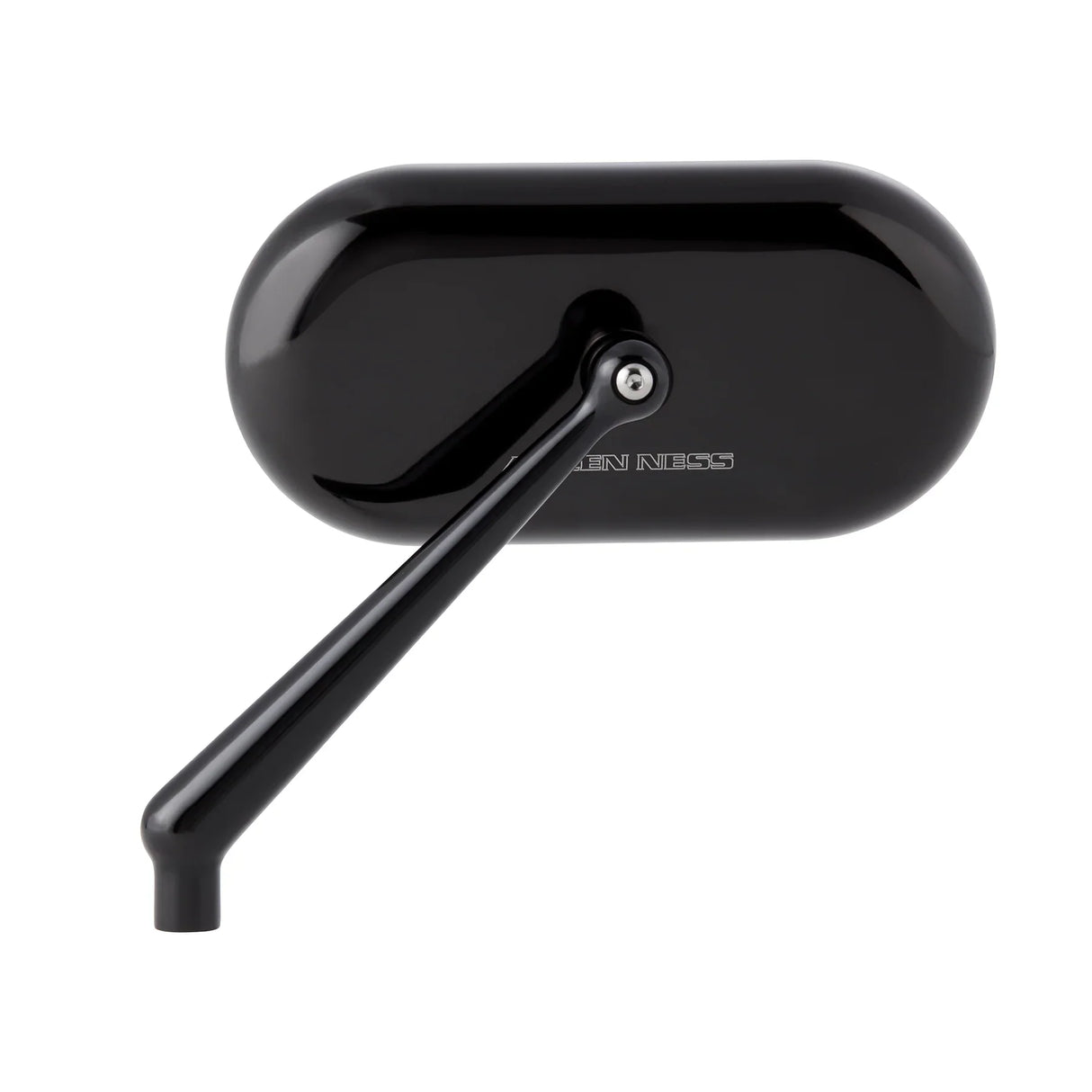 Arlen Ness Forged Oval Mirror Side View Oval Black Right - 13-172