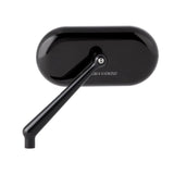 Arlen Ness Forged Oval Mirror Side View Oval Black Right - 13-172