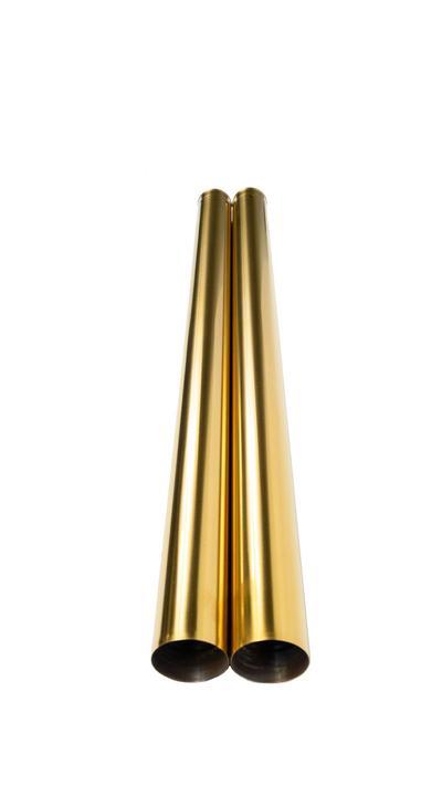 Big Bear Performance Gold Forks Tube 2 in Over - GLD-FRK-TBS For Harley Touring 1990-2026