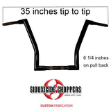 Siouxicide Choppers Road Glide Handlebars 10 In, 1 1/2 In, Black For Harley Road Glide 1998-2007