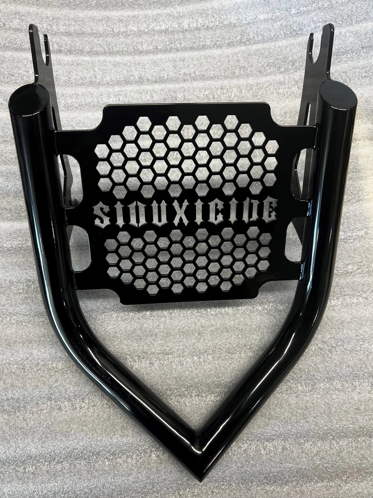 Siouxicide Choppers Touring Luggage Rack American Flag, Chrome For Harley Touring 2009-2026