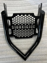 Siouxicide Choppers Touring Luggage Rack Circle, Black For Harley Touring 2009-2026