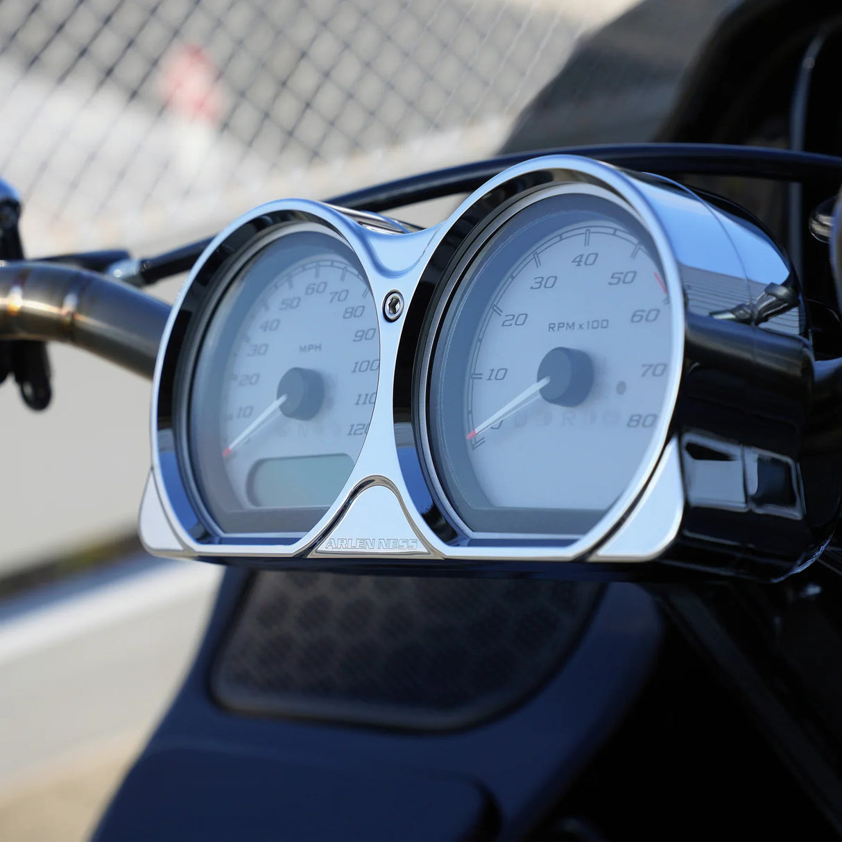 Arlen Ness Method Kickback Handlebar Riser 10" Chrome - 520-033 For Harley Touring 2015-2024