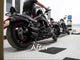 Tab Performance Night Rod Special Slash Cut Exhaust Pipes (Removable Baffle) Black For Harley Night Rod Special 2007-2017
