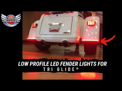 CUSTOM DYNAMICS 2040-2697 CD-TGFENDER-R Low Profile LED Fender Lights - Red Lens - Tri Glide