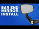 JOKER MACHINE 0640-0619 09-313-CB Bar End Mirror Bar-End Mirror - Black