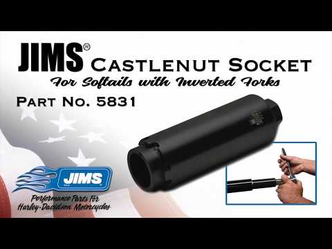 JIMS 3805-0189 5831 Castlenut Socket Socket Fork Castle Nut 17+ST