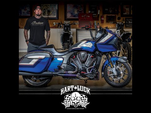 ODI 0630-2697 V31ITW-BB-B Indian Hart-Luck Signature V-Twin Lock-On™ Grips Grips - Hart Luck - Black/Black
