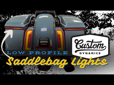 CUSTOM DYNAMICS 2040-3240 CD-LP-23-S Low-Profile LED Saddlebag Lights - Smoke