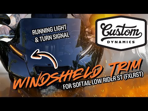 CUSTOM DYNAMICS 2040-3249 CD-LRST-WT-B LED Windshield Trim - Gloss Black