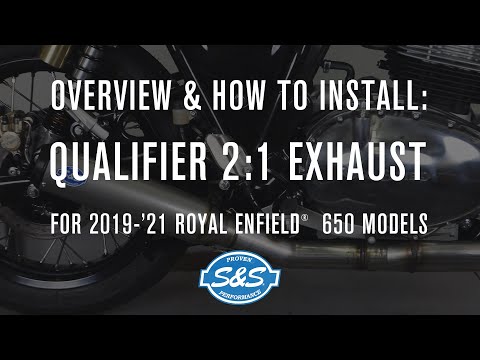 S&S CYCLE 1810-2890 550-1029A Qualifier 2:1 50 State Exhaust System stainless steel