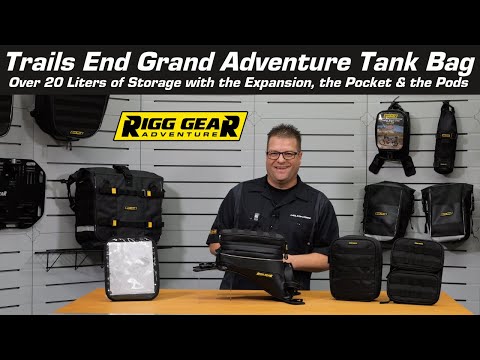 NELSON RIGG 3502-0790 RG-2045 Trails End Grand Adventure Motorcycle Tank Bag Trails End Grand Adventure Tank Bag - Expandable