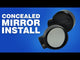 JOKER MACHINE 0640-0569 09-326C Concealed Bar End Mirror Bar-End Mirror - Chrome