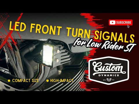 CUSTOM DYNAMICS 2020-2217 CD-LRST-FTS-D Performance LED Front Turn Signals - Dark Bronze