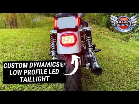 CUSTOM DYNAMICS 2010-1435 CD-TL-TW-R Low Profile LED Taillight - Top Window - Red