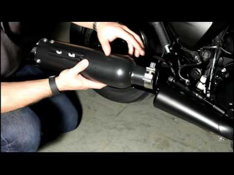 Tab Performance Street Tip Compatible Slip-On Exhaust Black For Harley Street 2014-2020