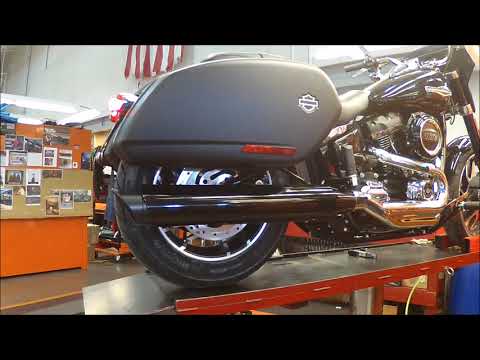Tab Performance Sport Glide Compatible Exhaust Pipes Black For Harley Softail Sport Glide 2018-2021
