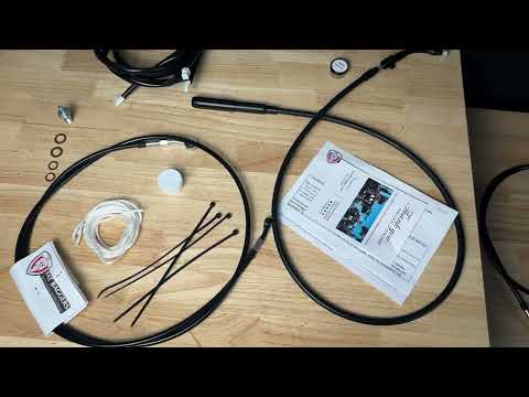FAT BAGGERS INC. 1741-6841 110063 EZ Install Brake Line 63" - stainless steel braid
