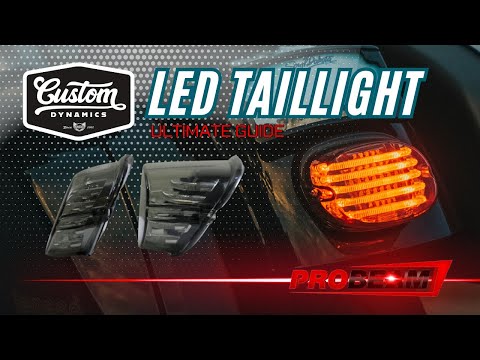 Custom Dynamics Taillight - PB-TL-LPBW-S For Harley Motorcycles 1988-2025