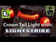Ciro Crown Taillight With Lightstrike™ Technology Smoke Lens Chrome - 40153 For Harley Touring 2006-2026