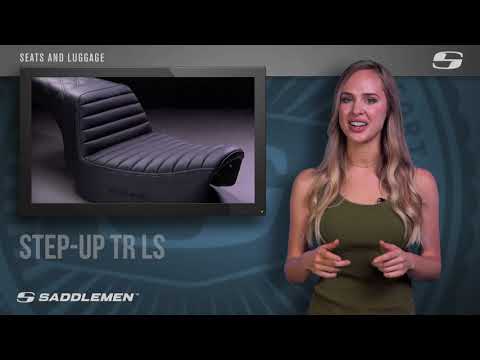 SADDLEMEN 0810-2051 Y13-16-171 Step-Up Seat — Front Tuck-n-Roll Step-Up Seat - Front Tuck-n-Roll - Black